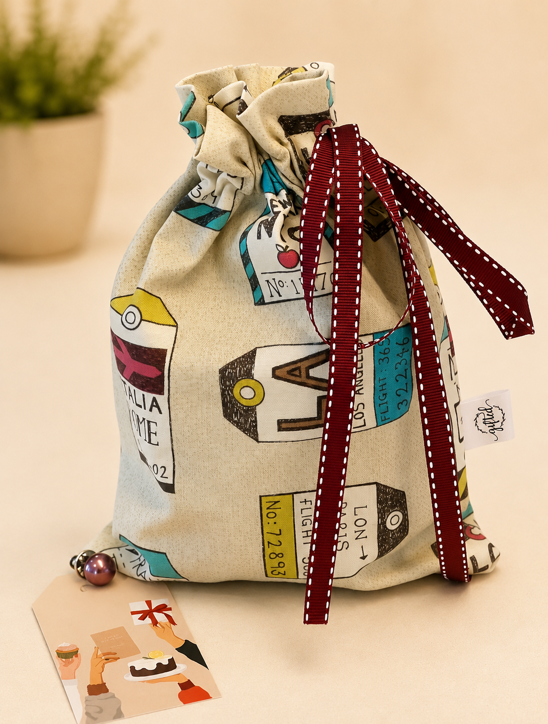 Vintage luggage labels