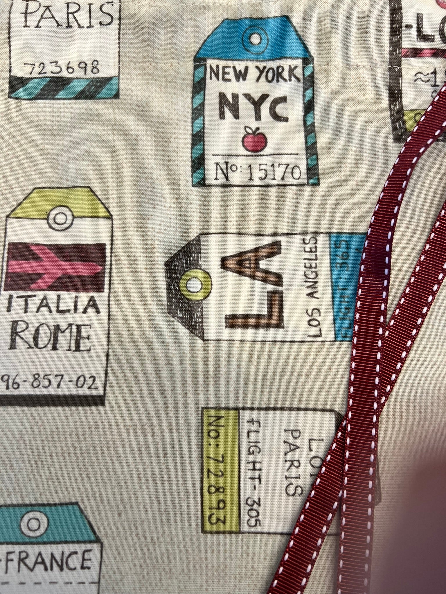 Vintage luggage labels