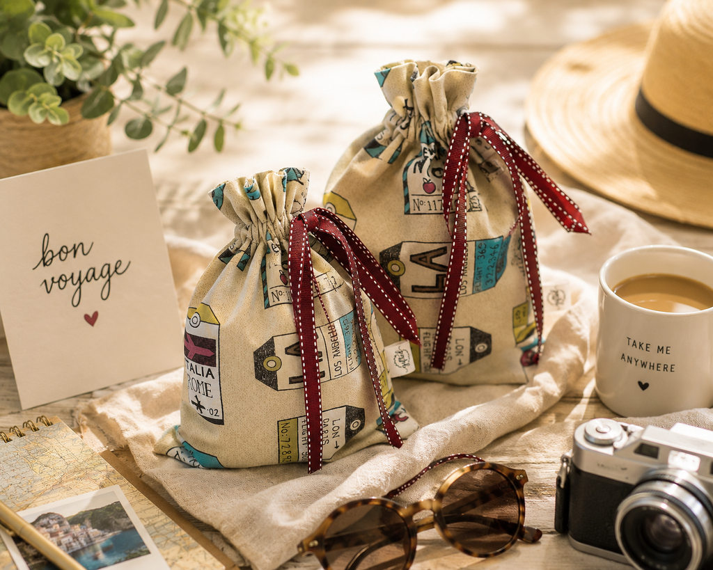 Vintage luggage labels